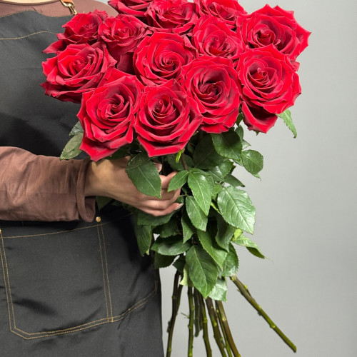 Красная роза Explorer - 60 см.