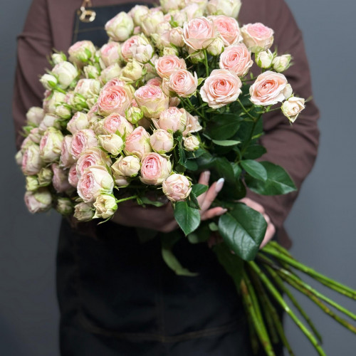 Роза кустовая (светло-розовая)