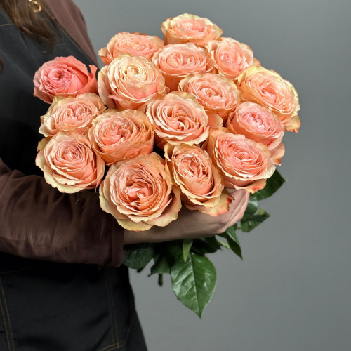 Роза Kahala (персиковая) пионовидная