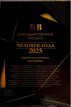 Жасмина на XVIII ежегодной премии "Человек года"